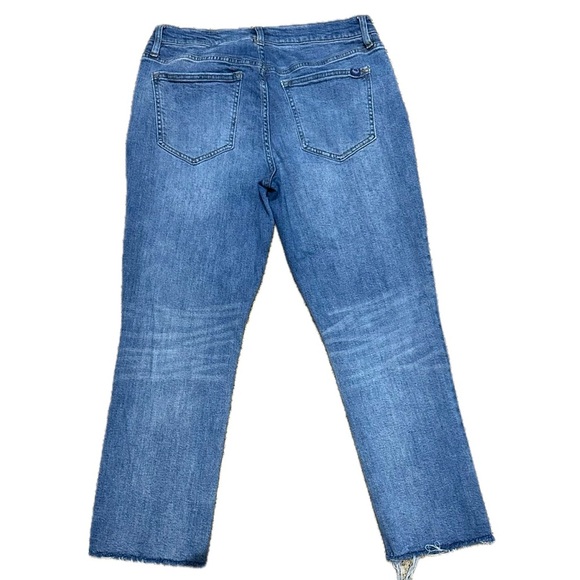 👖🌊 OLIVER LOGAN Crosby Relaxed Taper Jeans | High-Rise | Ralph Blue | 31P - Picture 2 of 8